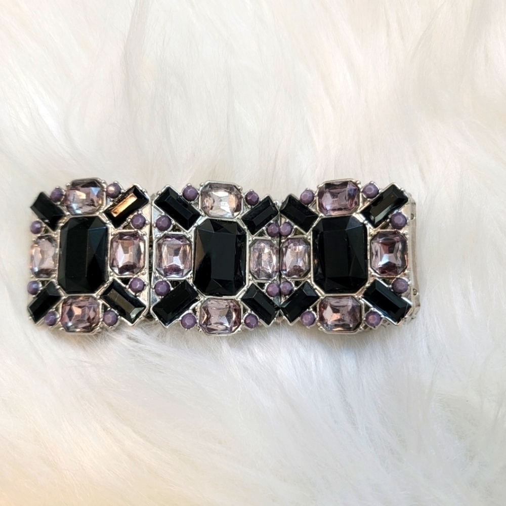 3/$15 Black and Rhinestone Stretch Bracelet